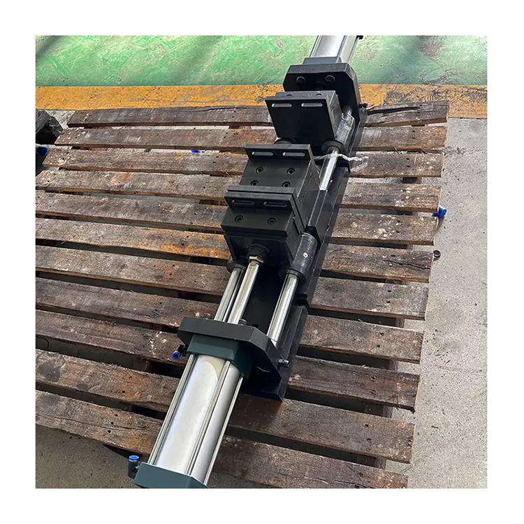 Dvojitý jednoduchý otevřený pneumatický plochý svěrák